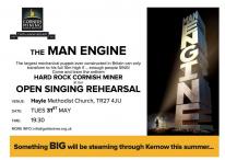 The largest mechanical puppet ever built in Britain is coming to Hayle, but he can only transform if people SING! The largest mechanical puppet ever built in Britain is coming to Hayle, but he can only transform if people SING!